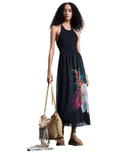 Robe femme noire florale Desigual