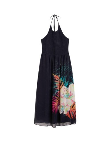 Robe femme noire florale Desigual