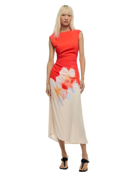 Robe femme corail florale Desigual