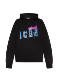 Sweat homme bleu imprimé Dsquared
