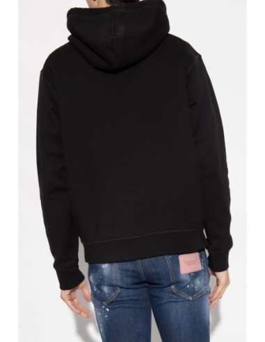 Sweat homme bleu imprimé Dsquared