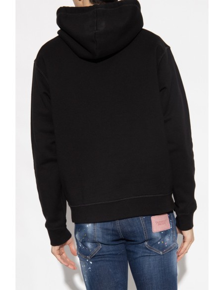 Sweat homme bleu imprimé Dsquared