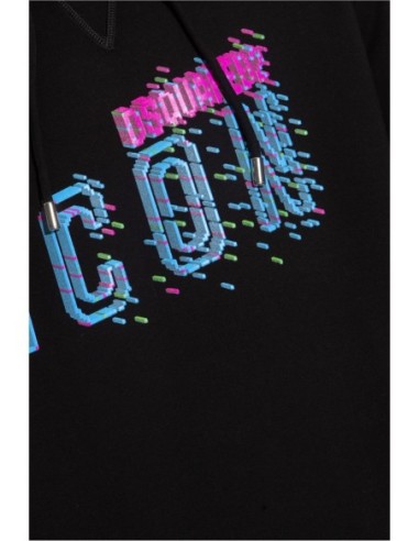 Sweat homme bleu imprimé Dsquared