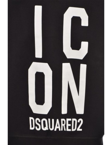 Sweat homme noir imprimé Dsquared