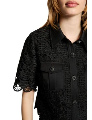 Blouse femme noire Morgan De Toi