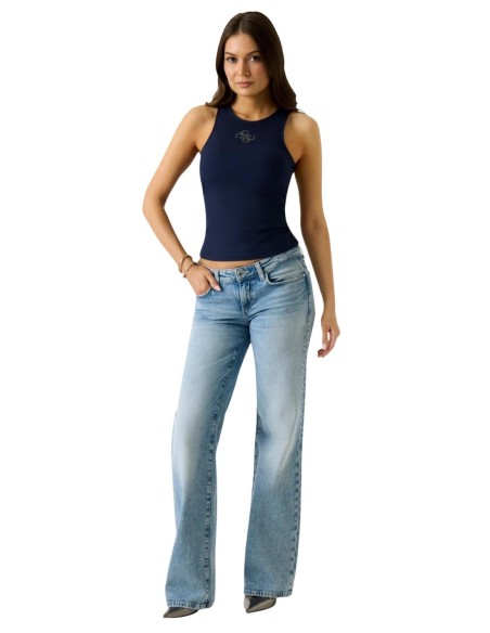 Débardeur femme bleu Guess