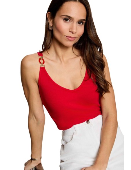 Top femme rouge Morgan De Toi
