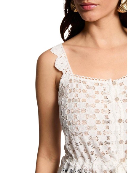 Top femme blanc floral Morgan De Toi