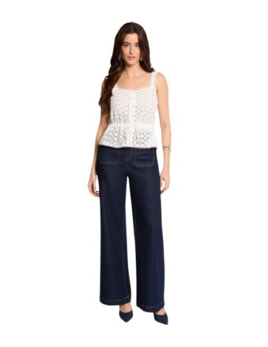 Top femme blanc floral Morgan De Toi