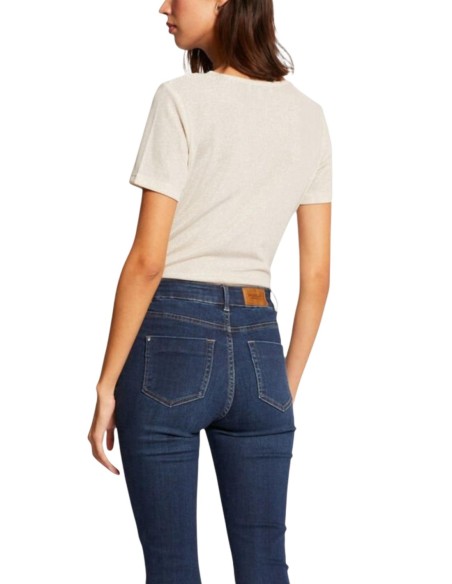 T?shirt femme beige Morgan De Toi