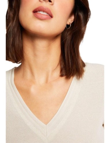 T?shirt femme beige Morgan De Toi