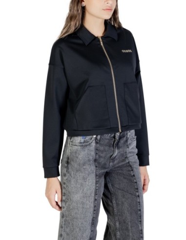 Sweat femme noir zippé Guess Active