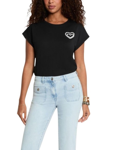 T?shirt femme noir Morgan De Toi