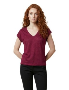 T?shirt femme bordeaux Morgan De Toi