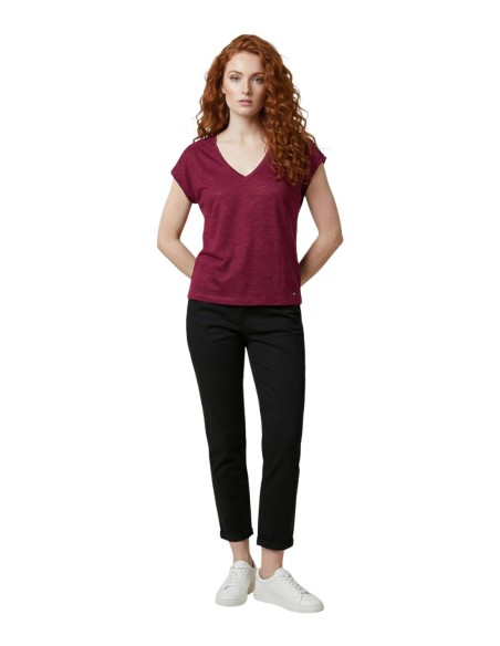 T?shirt femme bordeaux Morgan De Toi