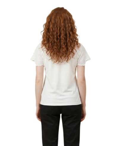 T?shirt femme blanc col V Morgan De Toi