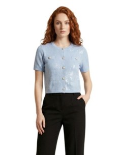 Cardigan femme bleu azur Morgan De Toi
