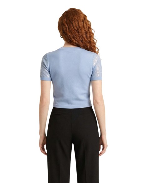 Cardigan femme bleu azur Morgan De Toi