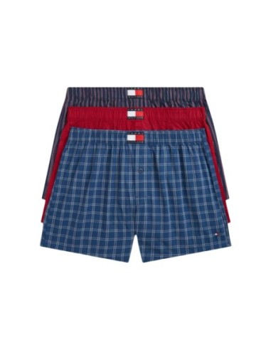 Boxer homme bleu imprimé Hilfiger – lot de 3 organique