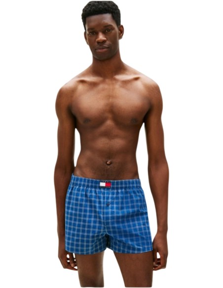Boxer homme bleu imprimé Hilfiger – lot de 3 organique