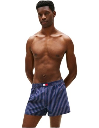 Boxer homme bleu imprimé Hilfiger – lot de 3 organique