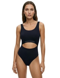 Maillot de bain femme bleu Tommy Hilfiger