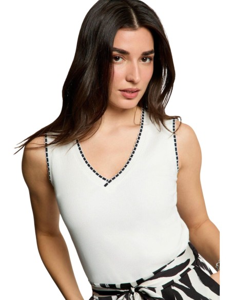 Top femme blanc Morgan De Toi