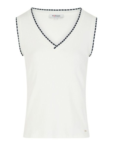 Top femme blanc Morgan De Toi