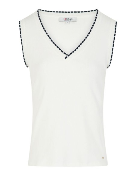 Top femme blanc Morgan De Toi