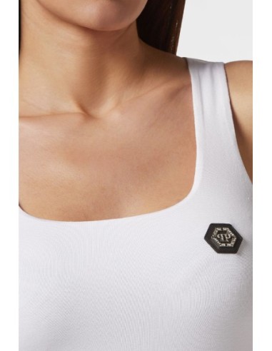Débardeur femme blanc Philipp Plein