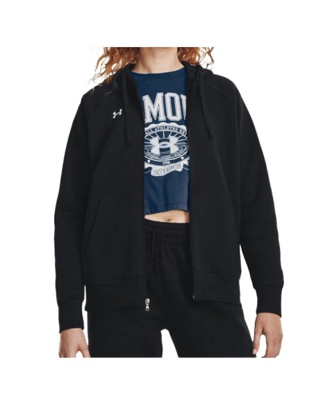 Sweat femme noir zippé Under Armour