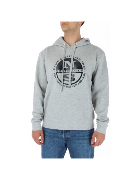 Sweat homme gris imprimé North Sails