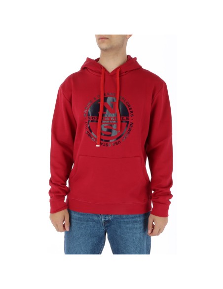 Sweat homme rouge imprimé North Sails