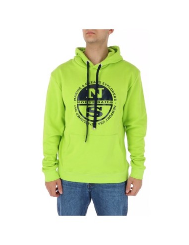 Sweat homme vert imprimé North Sails