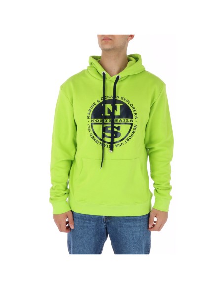 Sweat homme vert imprimé North Sails