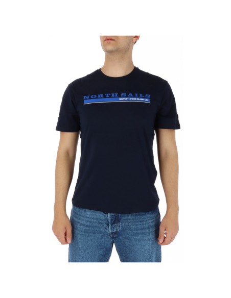 T?shirt homme bleu imprimé North Sails