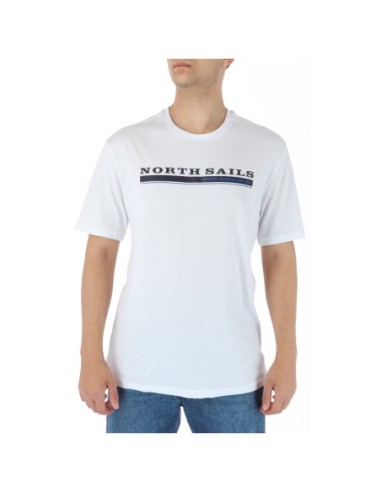 T?shirt homme blanc imprimé North Sails