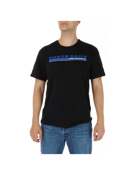 T?shirt homme noir imprimé North Sails