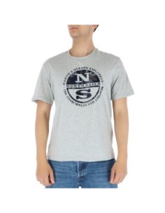T?shirt homme gris imprimé North Sails