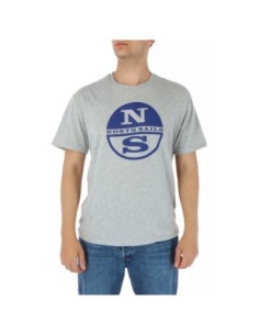 T?shirt homme gris imprimé North Sails