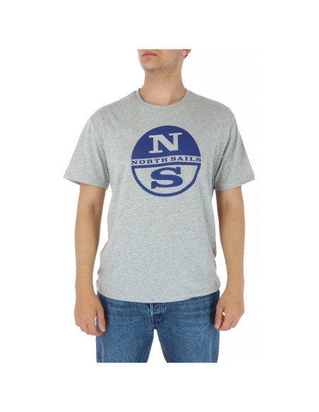 T?shirt homme gris imprimé North Sails
