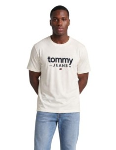 T?shirt homme blanc imprimé Tommy Hilfiger Jeans