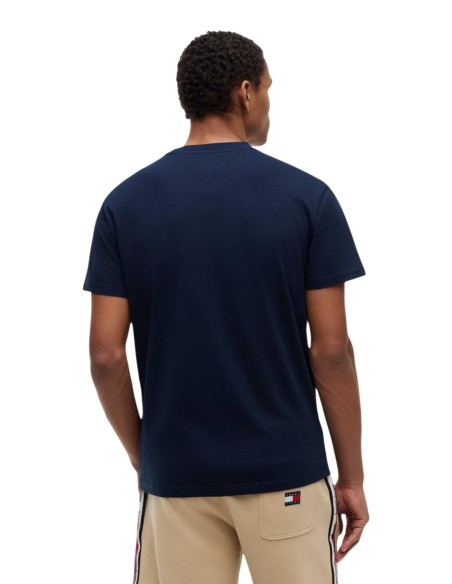T?shirt homme bleu imprimé Tommy Hilfiger Jeans