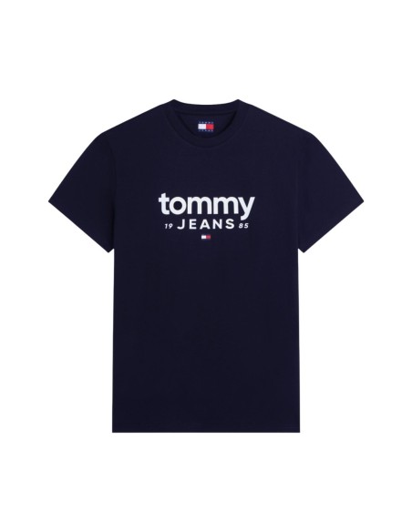 T?shirt homme bleu imprimé Tommy Hilfiger Jeans