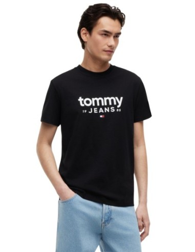 T?shirt homme noir imprimé Tommy Hilfiger Jeans