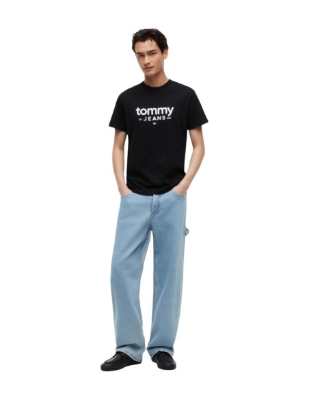 T?shirt homme noir imprimé Tommy Hilfiger Jeans