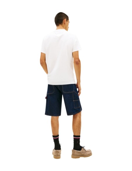 T?shirt homme blanc coton bio Tommy Hilfiger Jeans