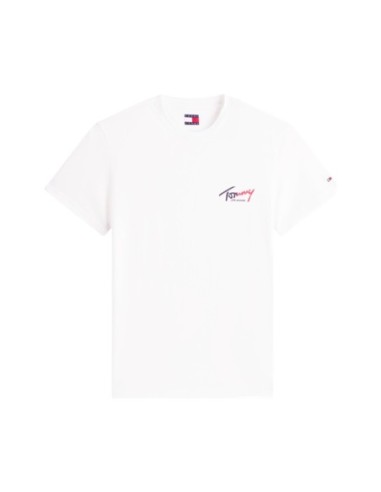 T?shirt homme blanc coton bio Tommy Hilfiger Jeans