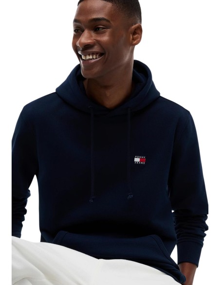 Sweat homme bleu capuche Tommy Hilfiger Jeans