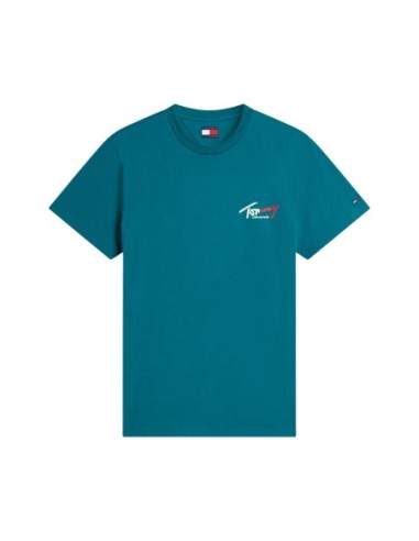 T?shirt homme vert coton bio Tommy Hilfiger Jeans